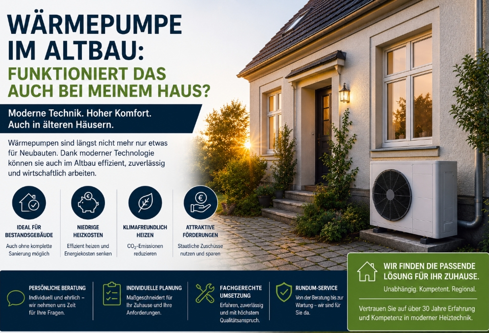Wärmepumpe im Altbau Wärmepumpe im Altbau